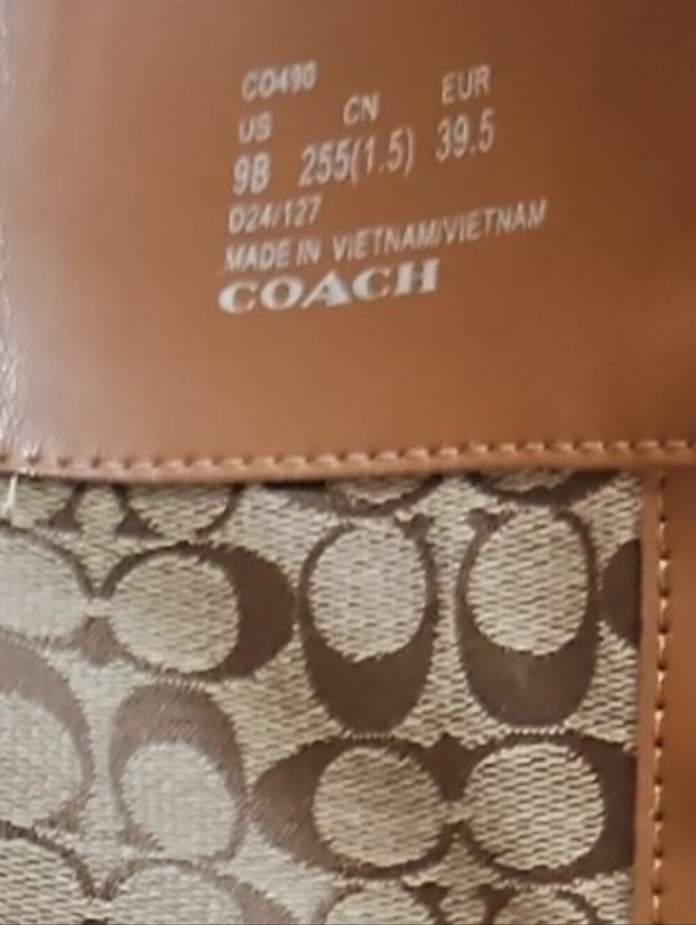 COACH Faith Brown Leather Knee High Lug Sole Riding Boots Size 9 - Picture 11 of 14